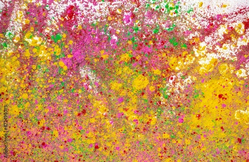 Gulal or Holi Festival Color  Wallpaper and Background in Horizontal Orientation © Arnav