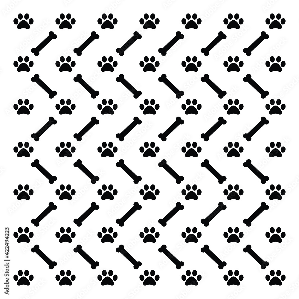 dog finger print pattern design