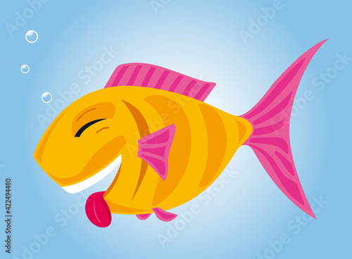POISSON QUI TIRE LA LANGUE