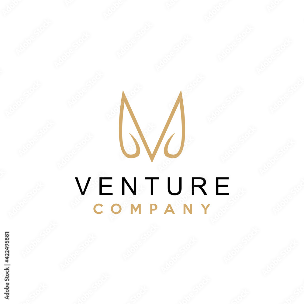 venture logo design vector in a luxurious and modern style for high-end business venture logo design vector in a luxurious and modern style for high-end business