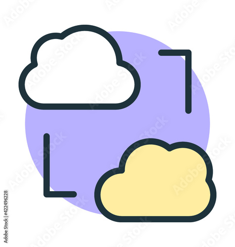 Network Sharing Vector Icon
