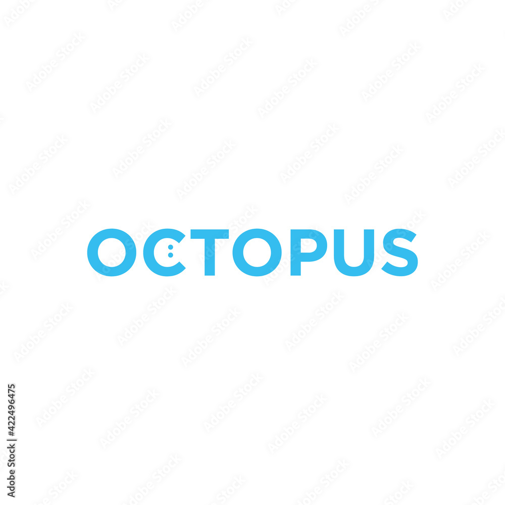 Creative modern octopus logo template vector illustration.