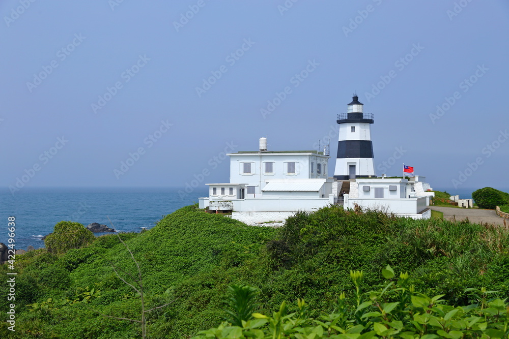 Fuguijiao Lighthouse, 1800s lighthouse at the northern most point of Taiwan coastline. 