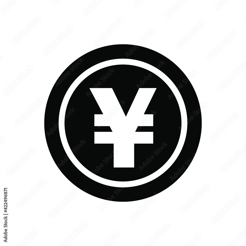 Yen coin money icon Yen coin money icon