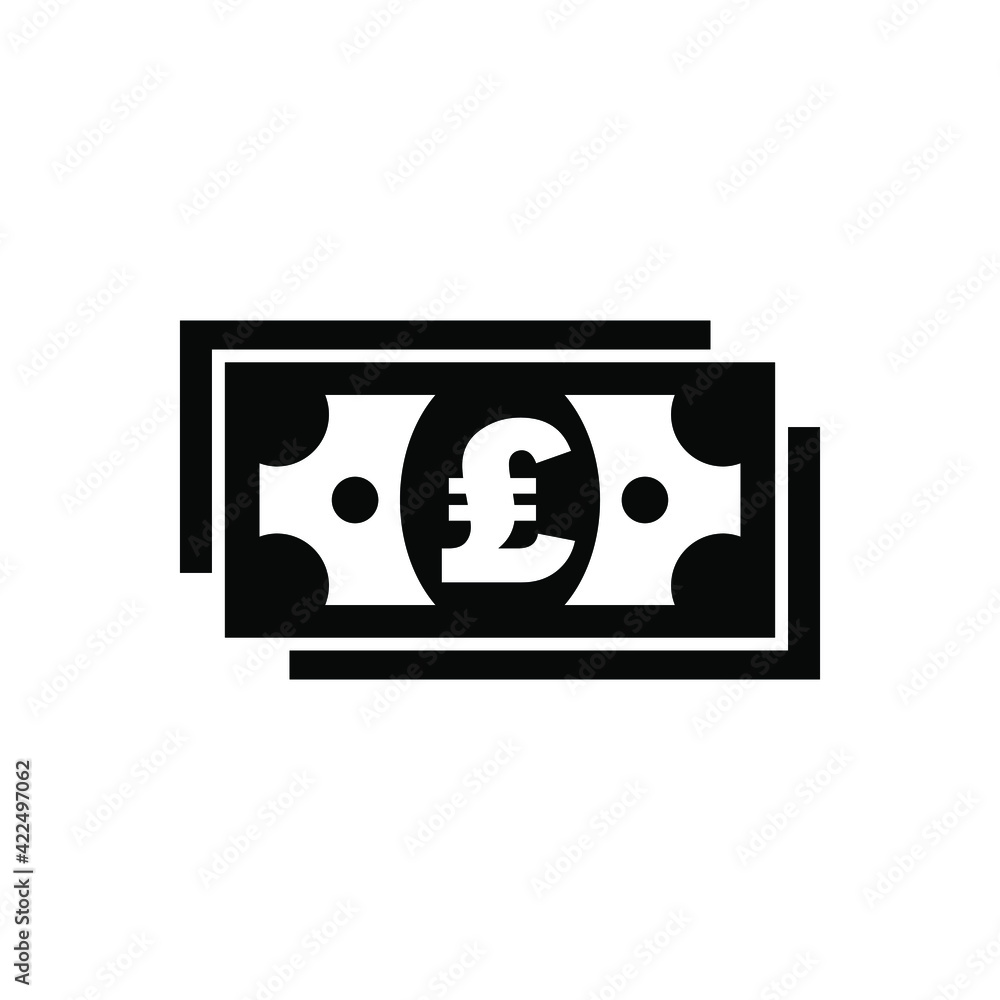 Cash pound money icon Cash pound money icon