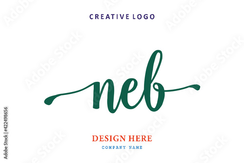 NEB lettering logo is simple, easy to understand and authoritative