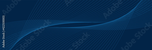 Modern blue wave background