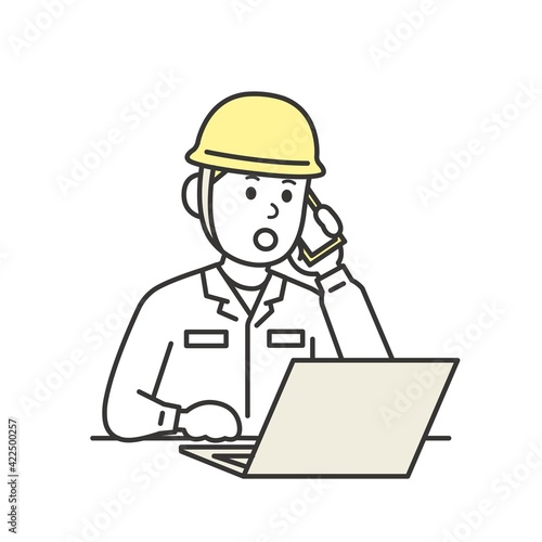 現場作業員　男女