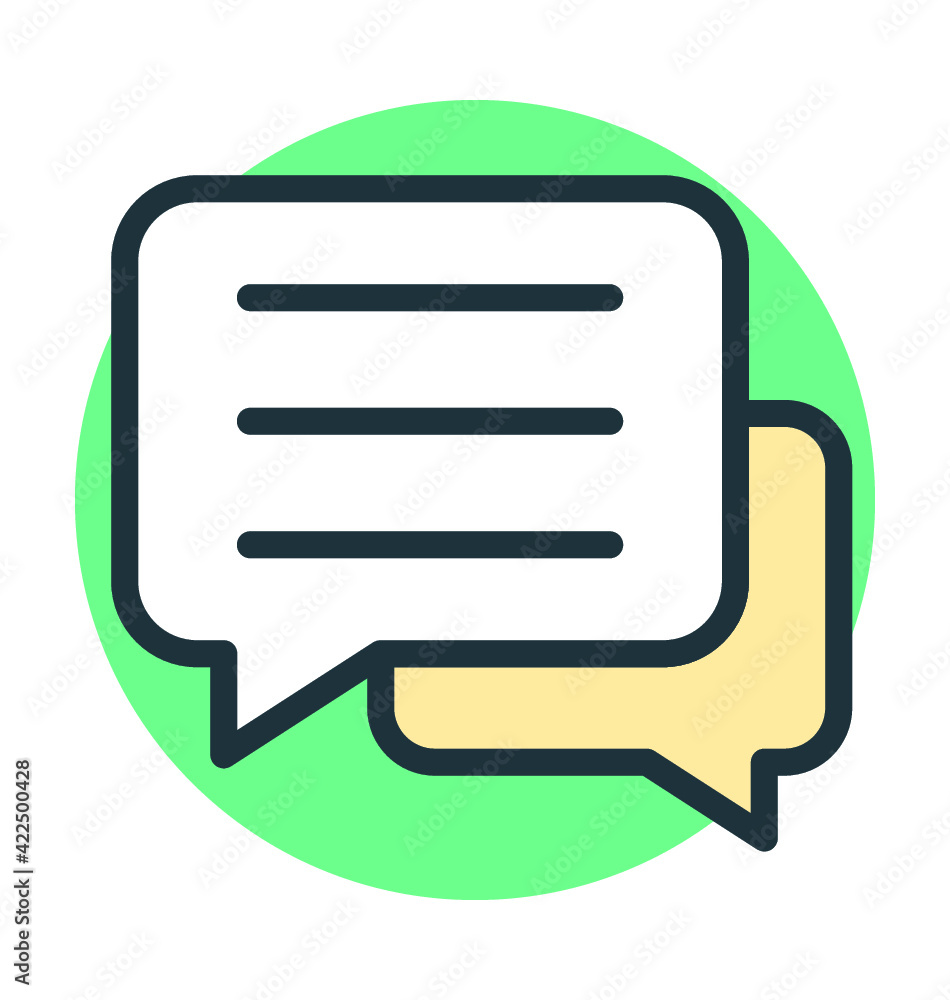 Speech Bubbles Vector Icon Speech Bubbles Vector Icon
