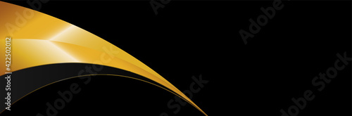 Modern black and gold background