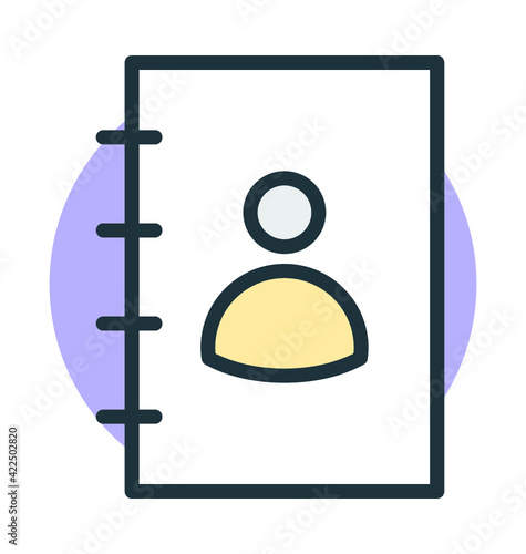 Phonebook Vector Icon
