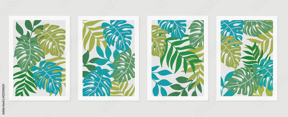 Abstract art nature background vector. Modern shape line art wallpaper. Boho foliage botanical leaves watercolor texture design for home deco, wall art, social media post and story background. Abstract art nature background vector. Modern shape line art wallpaper. Boho foliage botanical leaves watercolor texture design for home deco, wall art, social media post and story background.