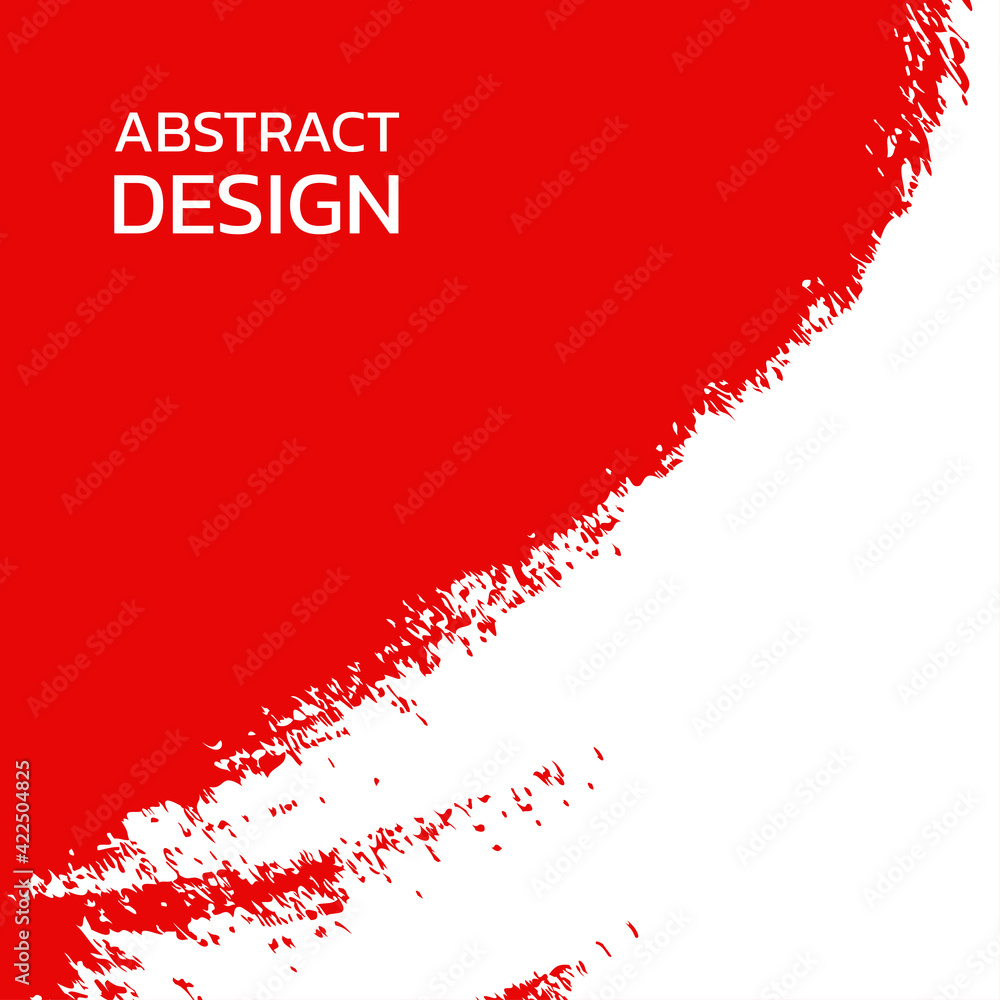 Obraz premium Social media frame or post template in grunge style. Square brush border, banner, poster or cover for story or sale layout design. Vector illustration.