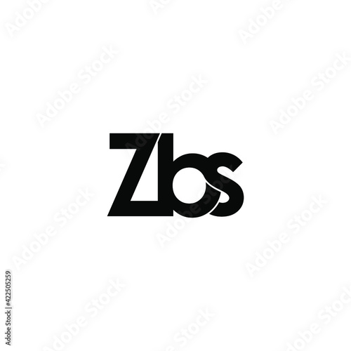 zbs letter original monogram logo design