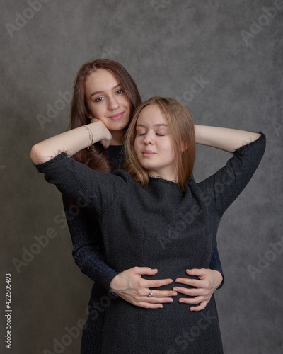 Two young women