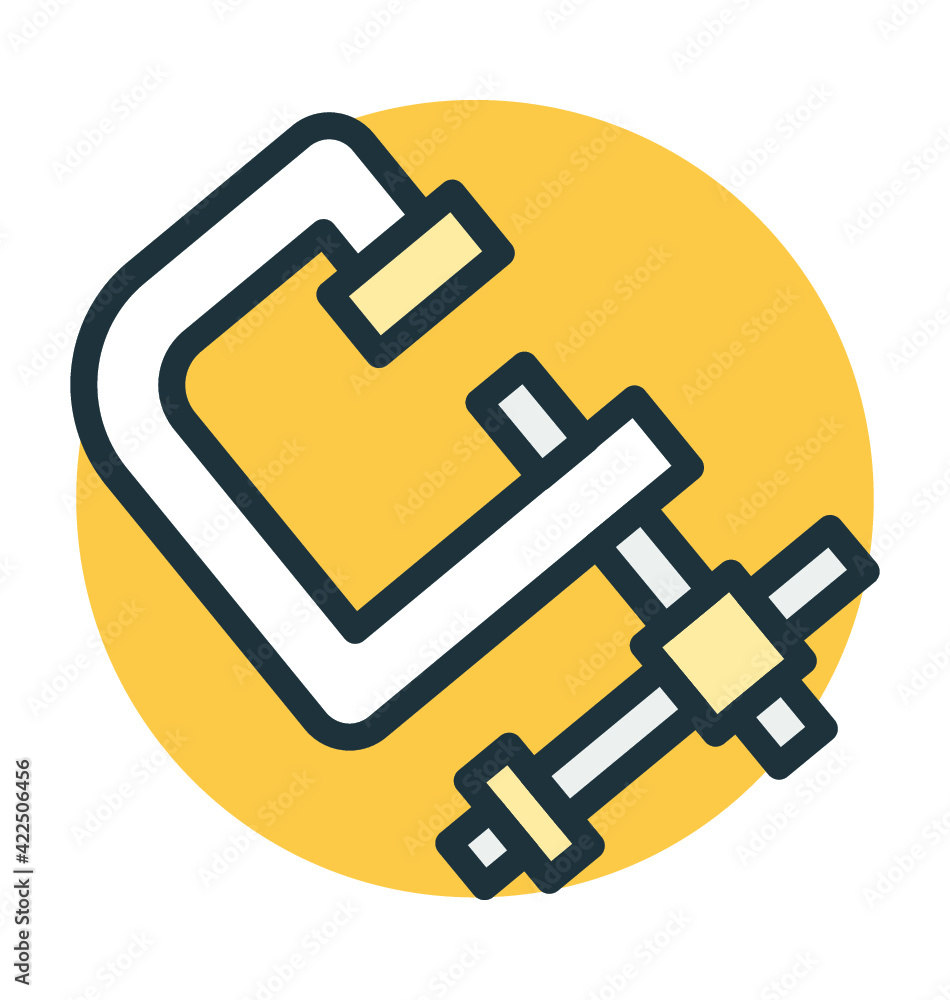 C Clamp Cool Vector Icon C Clamp Cool Vector Icon