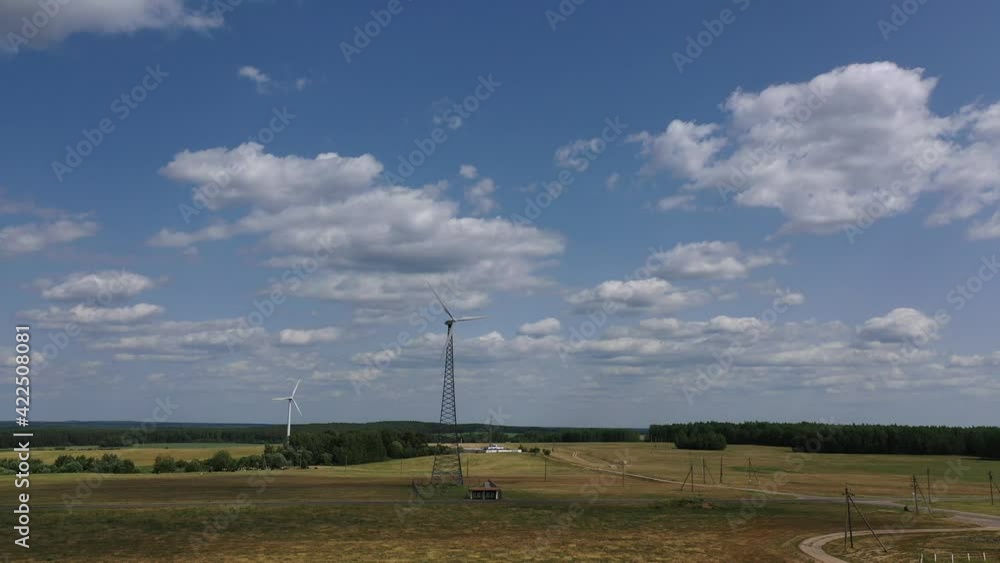Wind turbines of electricity against Wind turbines of electricity against