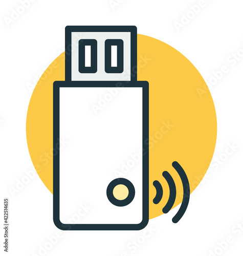 Usb Adapter Vector Icon