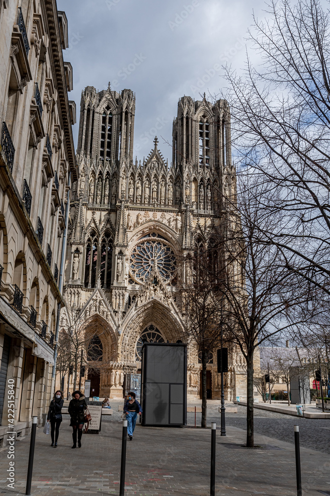 Naklejka premium Cathedrale Notre-Dame de Reims
