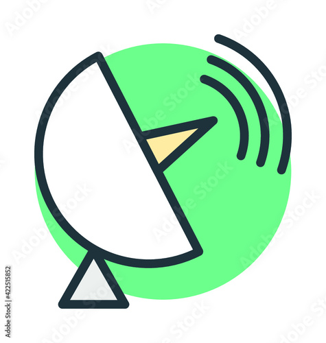 Satellite Dish Vector Icon