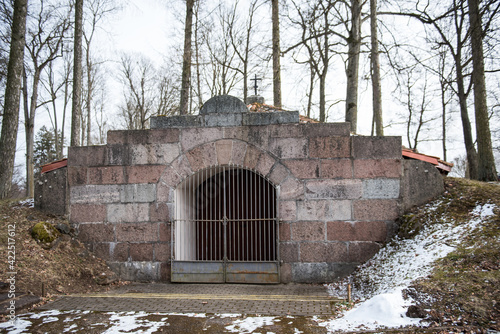 Baron's Chapel in Jaunpils, Latvia photo