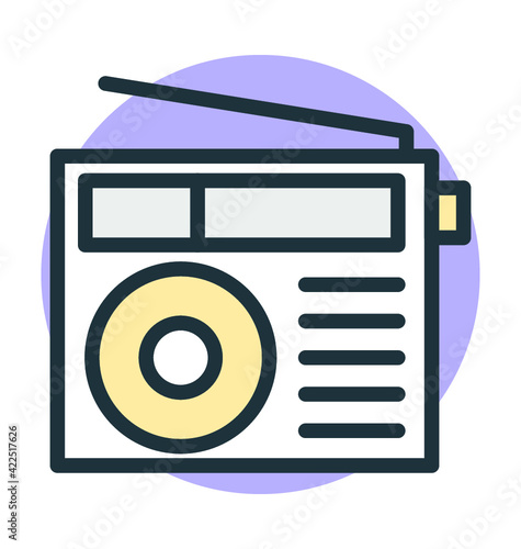 Radio Vector Icon