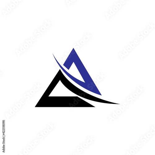 A Letter Logo Template vector icon illustration design