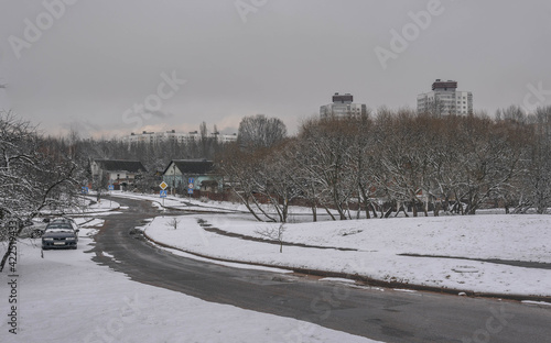 March landscapes in Minsk. Belarus photo