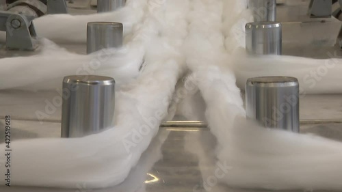 Textile industry, production of fabrics and threads from cotton and wool.