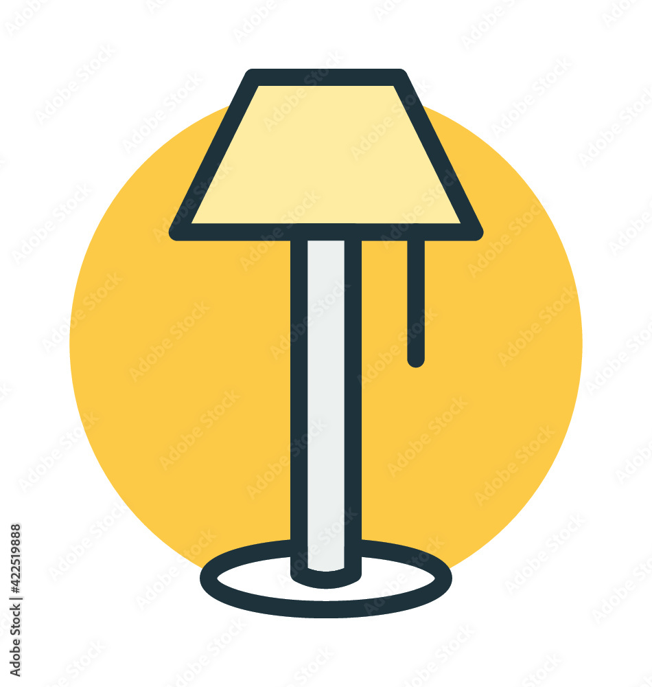 Table Lamp Vector Icon Table Lamp Vector Icon