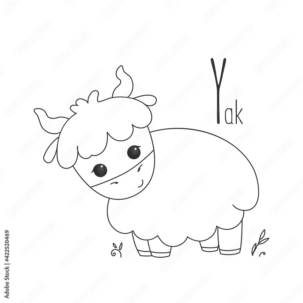 Alphabet letter animals children illustration bull sketch Alphabet letter animals children illustration bull sketch
