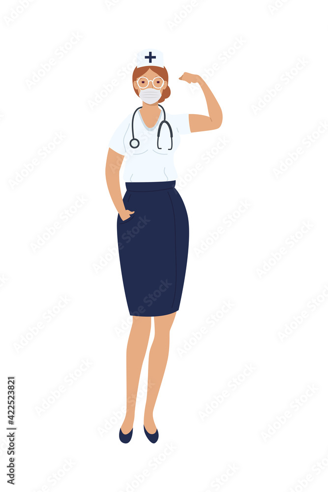 nurse wearing hat nurse wearing hat