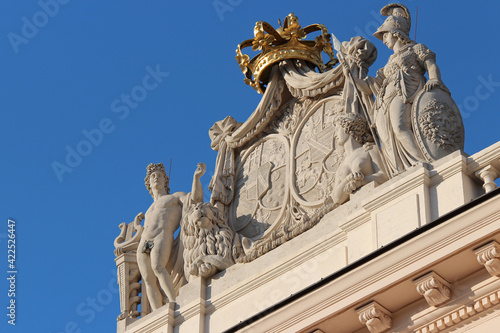 baroque building (albertina museum) in vienna (austria)