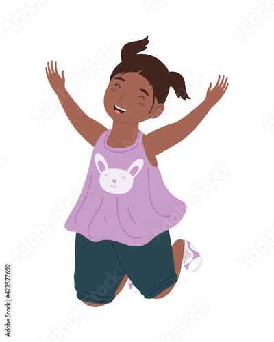 cute afro girl