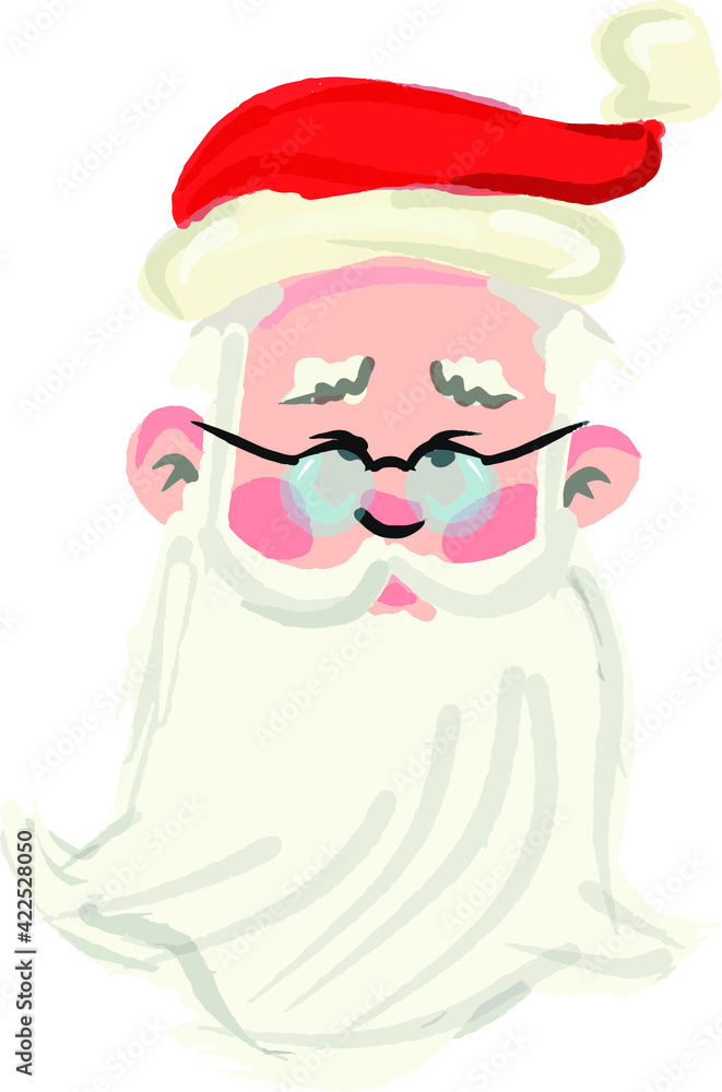 vector illustration of Santa Claus portrait vector illustration of Santa Claus portrait