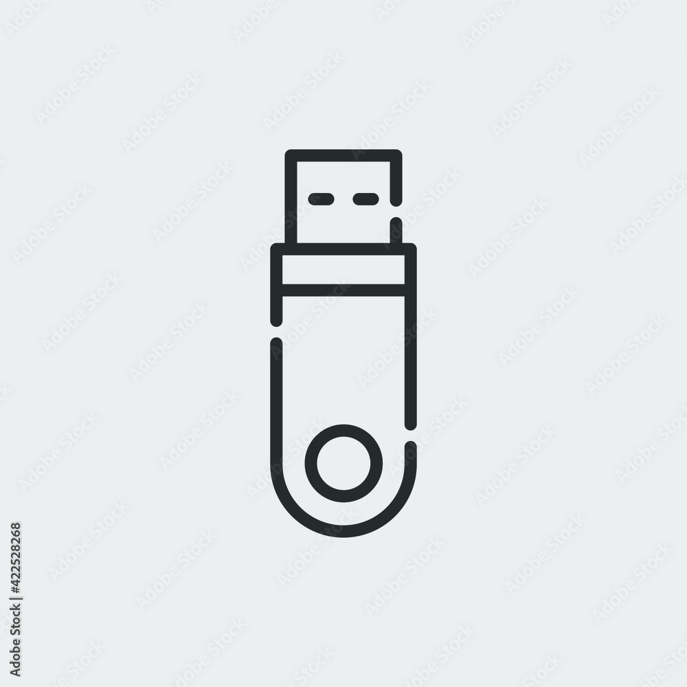 usb flash drive icon sign vector usb flash drive icon sign vector