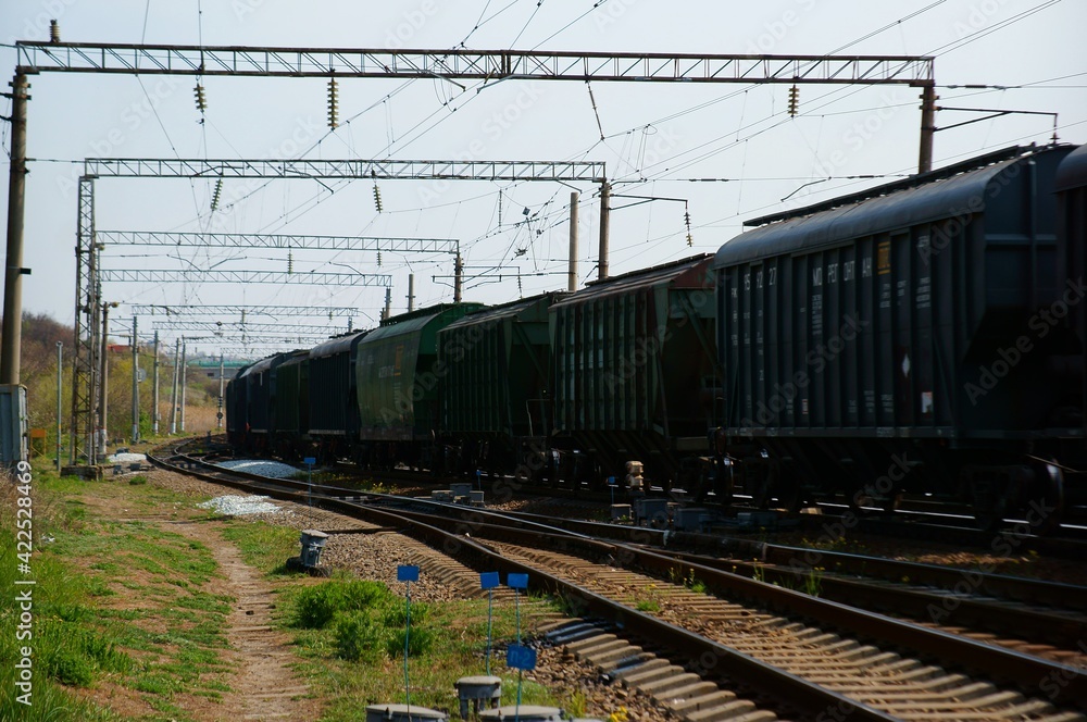 Obraz premium train on the railway