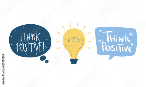 think positive letterings