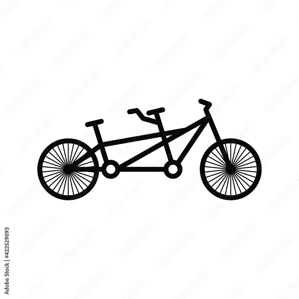 tandem bike icon. vector illustration tandem bike icon. vector illustration