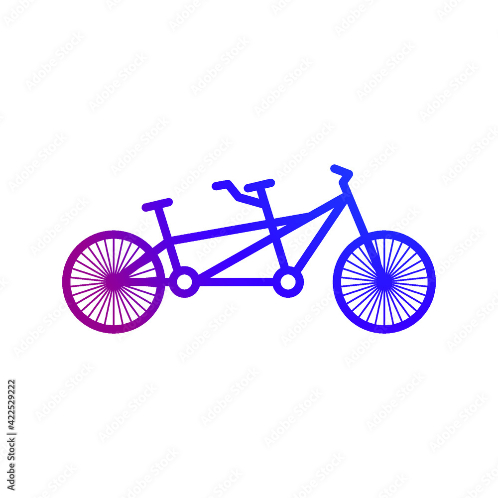 tandem bike icon. vector illustration tandem bike icon. vector illustration