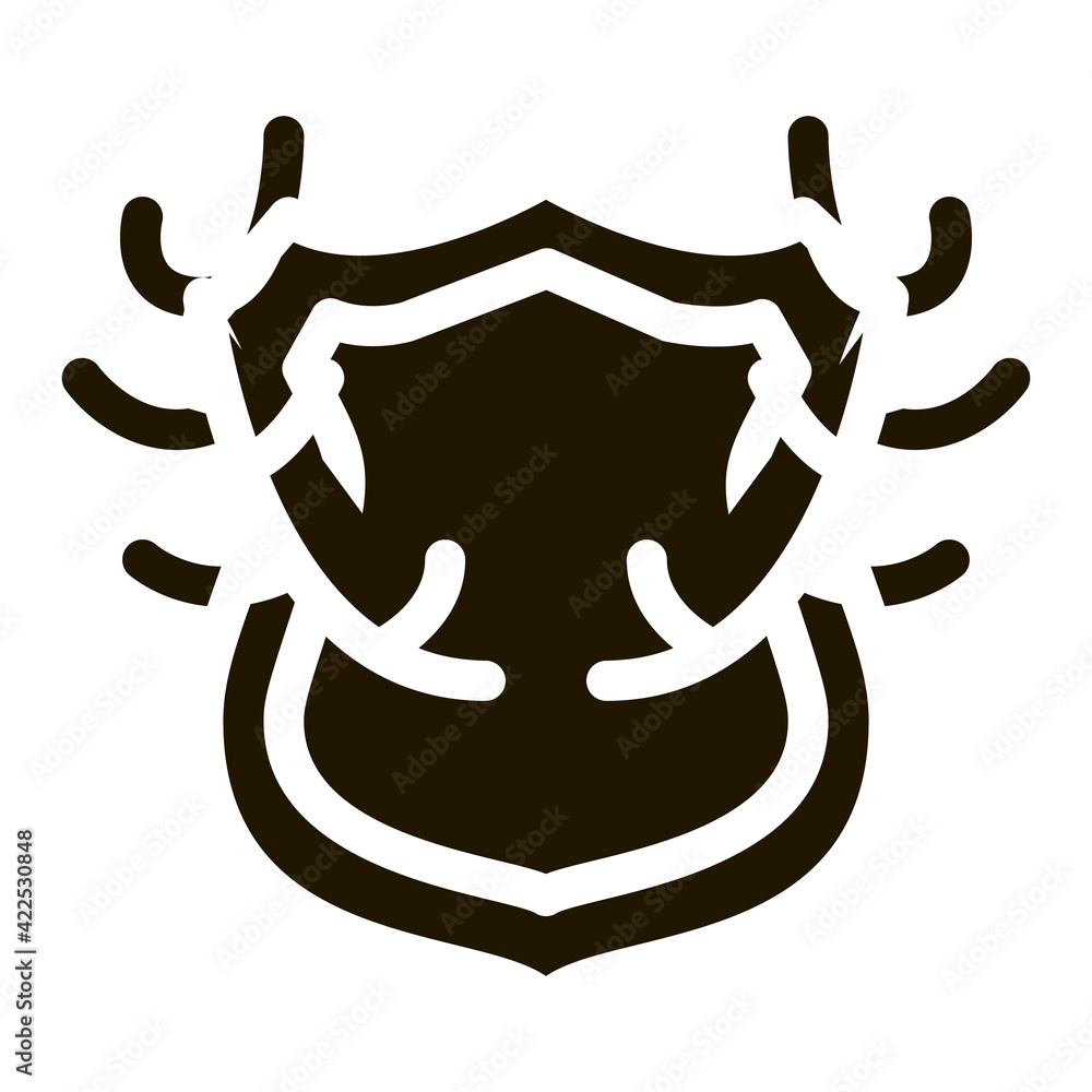 Deer Horns Icon Vector Glyph Illustration