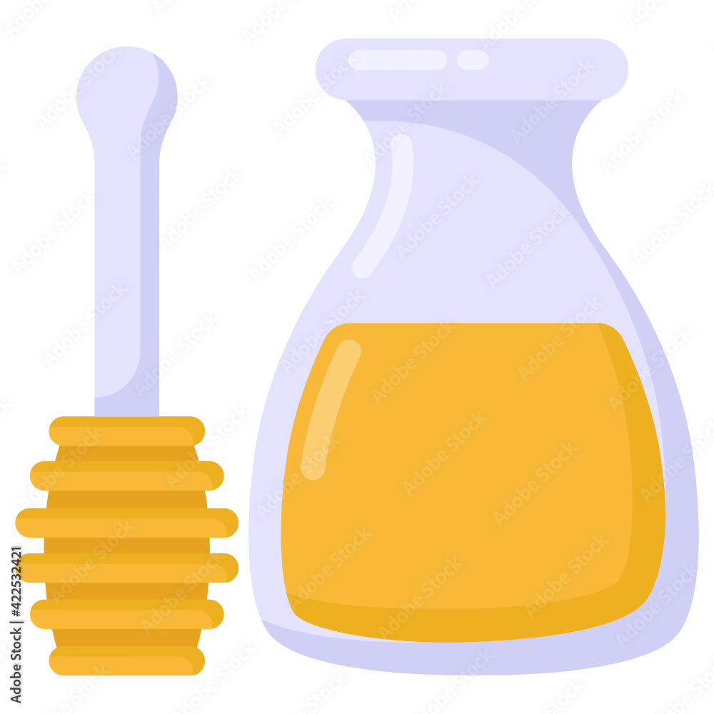 Flat editable trendy icon of honey dip
Flat editable trendy icon of honey dip