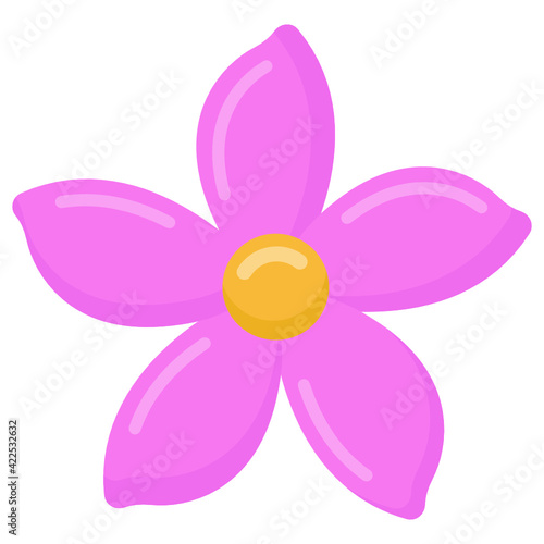  Lily flower flat modern icon, editable vector   © SmashingStocks