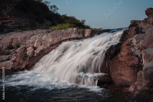 Zanzari Waterfall on vatrak river in Gujarat 