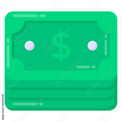 
Flat trendy and editable vector design of wealth 


