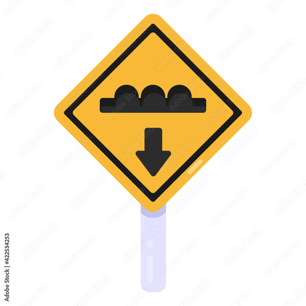 Icon of bumpy road in flat icon, editable design
Icon of bumpy road in flat icon, editable design