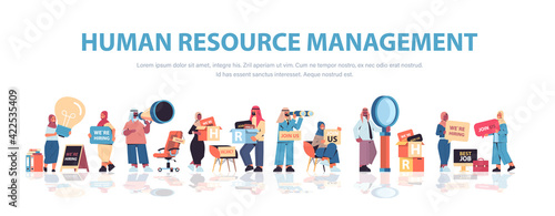 set arabic hr managers holding we are hiring join us posters vacancy open recruitment human resources