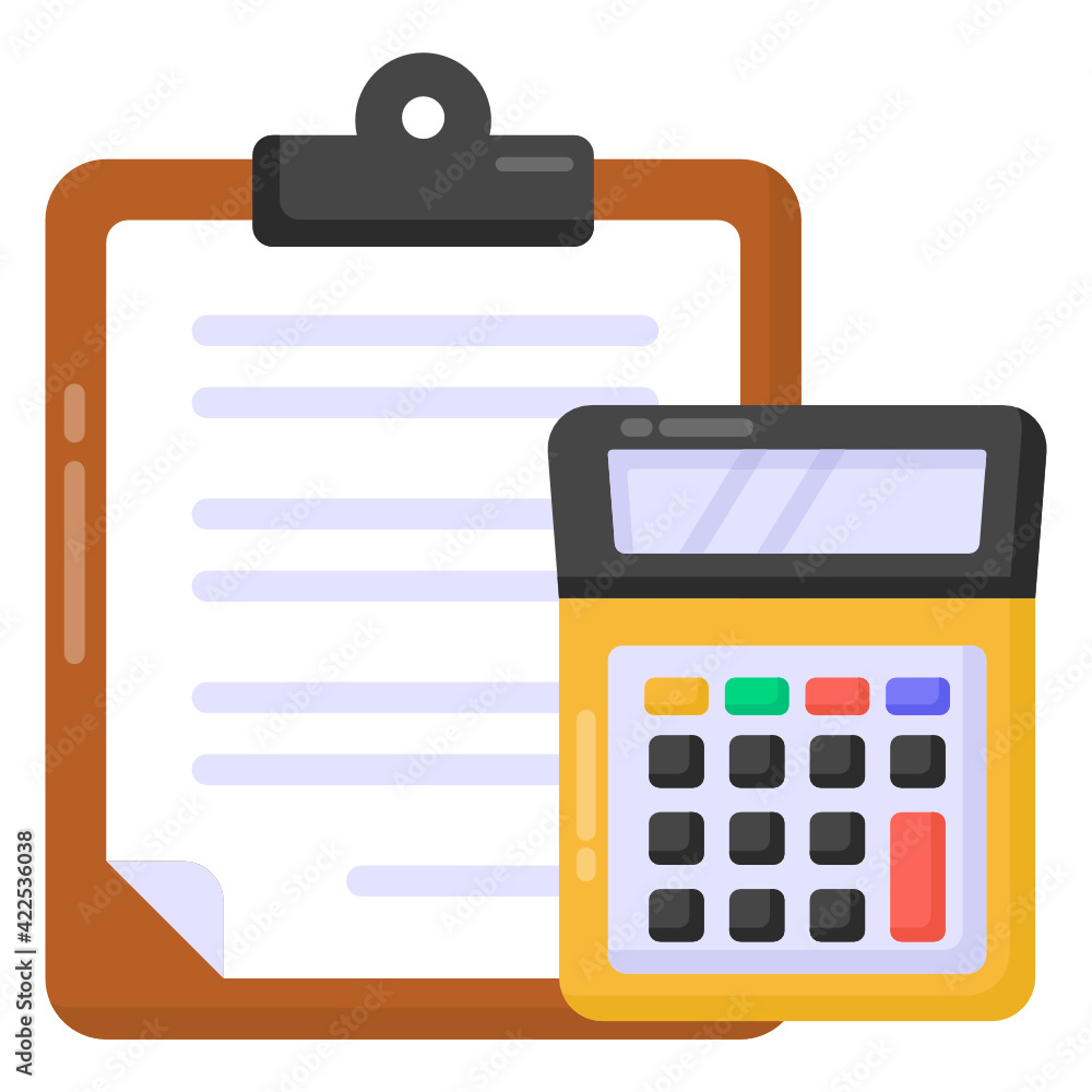 Accounting icon, unique flat vector
Accounting icon, unique flat vector