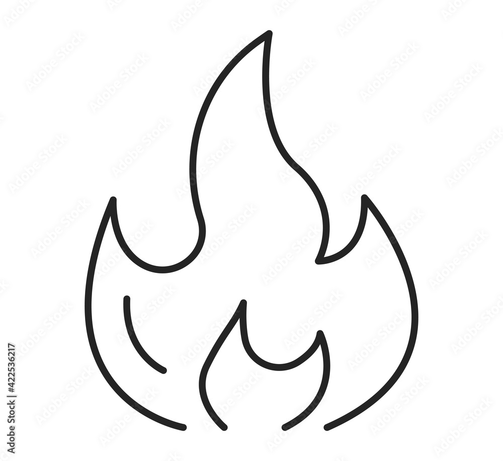fire lines icon illustration concept fire lines icon illustration concept