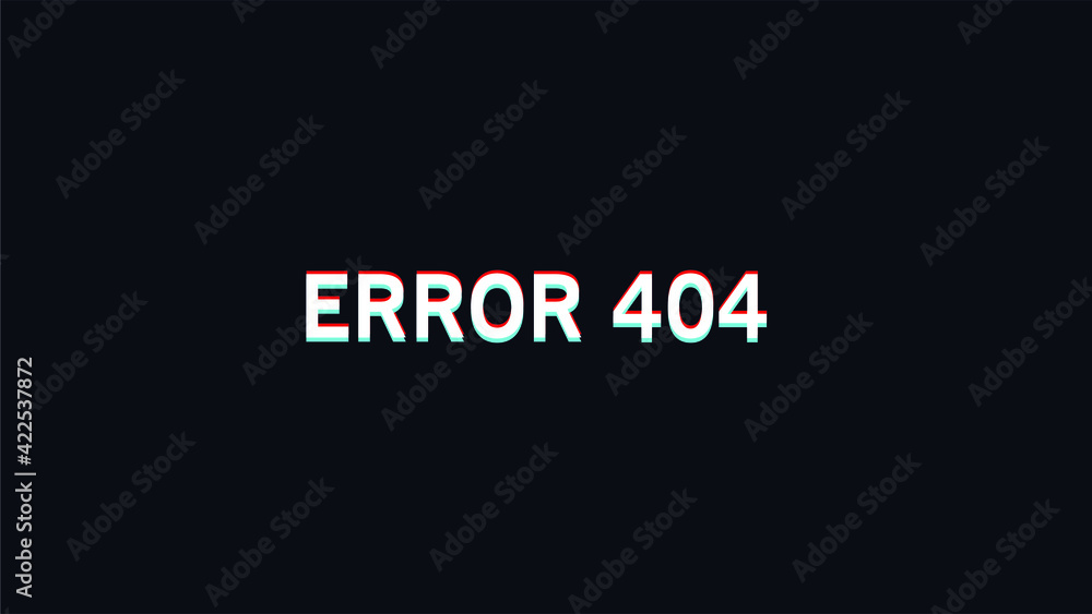 Error 404 Page Not Found. Vector illustration.